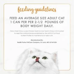 Fancy Feast Gravy Lovers Chicken Hearts & Liver Feast In Grilled Chicken Flavor Gravy Canned Cat Food 17 Fancy Feast Gravy Lovers Chicken Hearts & Liver Feast In Grilled Chicken Flavor Gravy Canned Cat Food -Wellness Sales 75968 PT8. AC SS1800 V1692287281