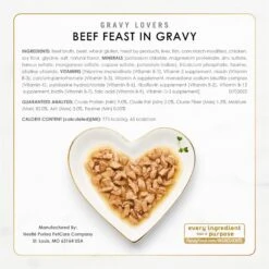 Fancy Feast Gravy Lovers Poultry & Beef Feast Variety Pack Canned Cat Food -Wellness Sales 75978 PT5. AC SS1800 V1690484501