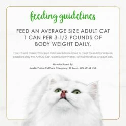 Fancy Feast Classic Chopped Grill Feast Canned Cat Food 16 Fancy Feast Classic Chopped Grill Feast Canned Cat Food -Wellness Sales 76043 PT7. AC SS1800 V1690484098