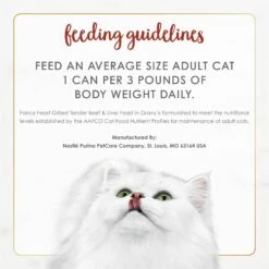 Fancy Feast Grilled Tender Beef & Liver Feast In Gravy Canned Cat Food -Wellness Sales 76071 PT7. AC SS1800 V1684417992