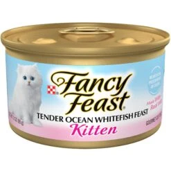 Fancy Feast Kitten Tender Ocean Whitefish Feast Canned Cat Food