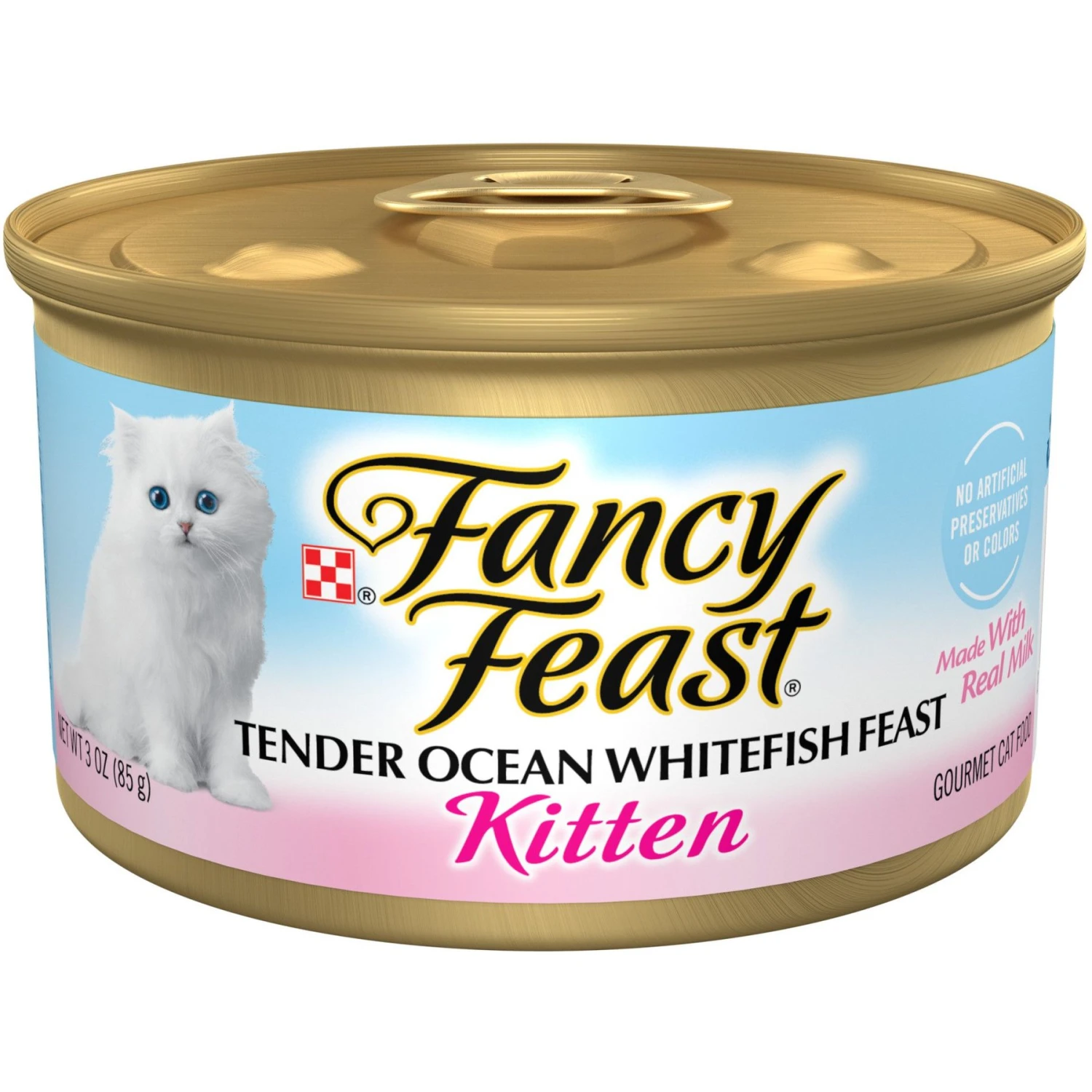 Fancy Feast Kitten Tender Ocean Whitefish Feast Canned Cat Food 1 Fancy Feast Kitten Tender Ocean Whitefish Feast Canned Cat Food