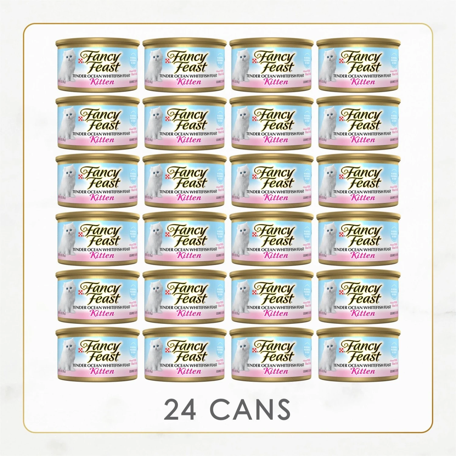 Fancy Feast Kitten Tender Ocean Whitefish Feast Canned Cat Food 2 Fancy Feast Kitten Tender Ocean Whitefish Feast Canned Cat Food - Image 2