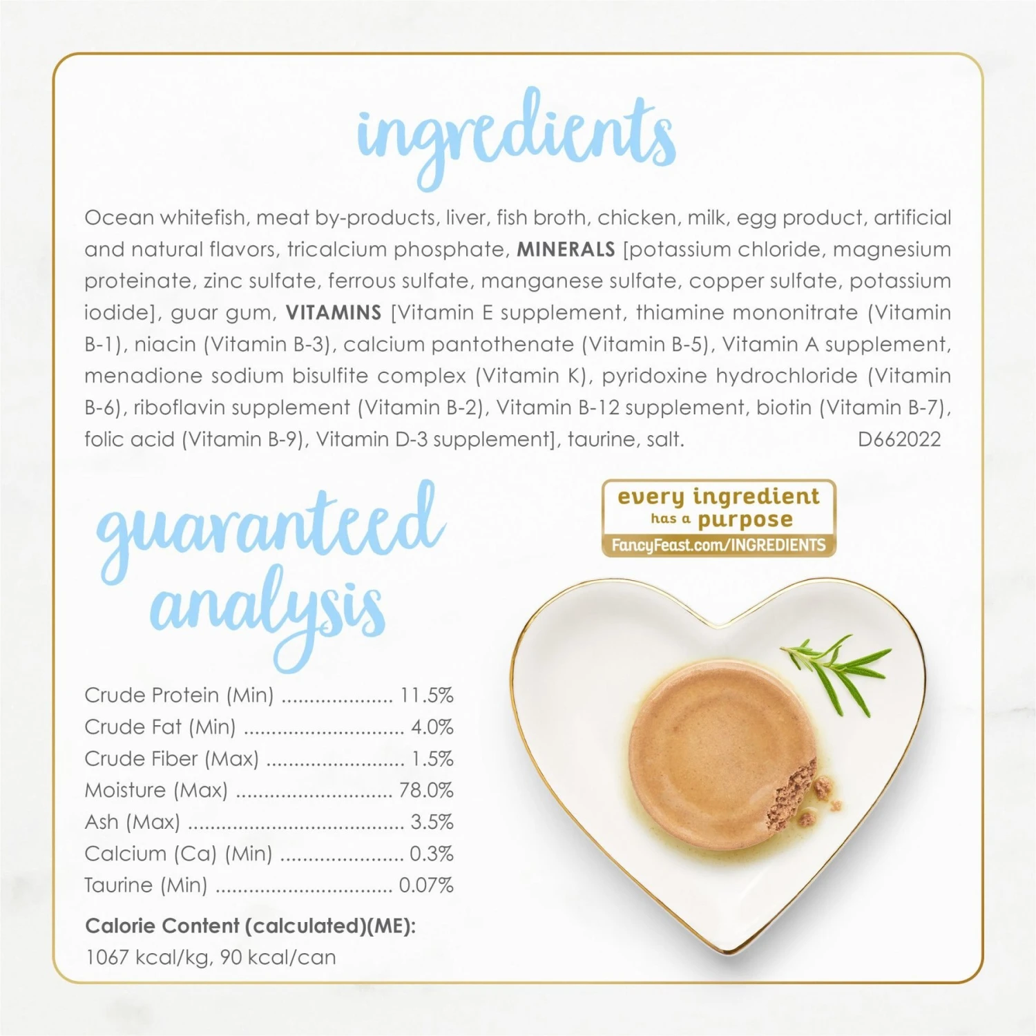 Fancy Feast Kitten Tender Ocean Whitefish Feast Canned Cat Food 7 Fancy Feast Kitten Tender Ocean Whitefish Feast Canned Cat Food - Image 7