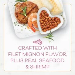 Fancy Feast Gourmet Filet Mignon Flavor With Real Seafood & Shrimp Dry Cat Food -Wellness Sales 76149 PT4. AC SS1800 V1678292107