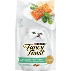 Fancy Feast Gourmet Ocean Fish & Salmon & Accents Of Garden Greens Dry Cat Food