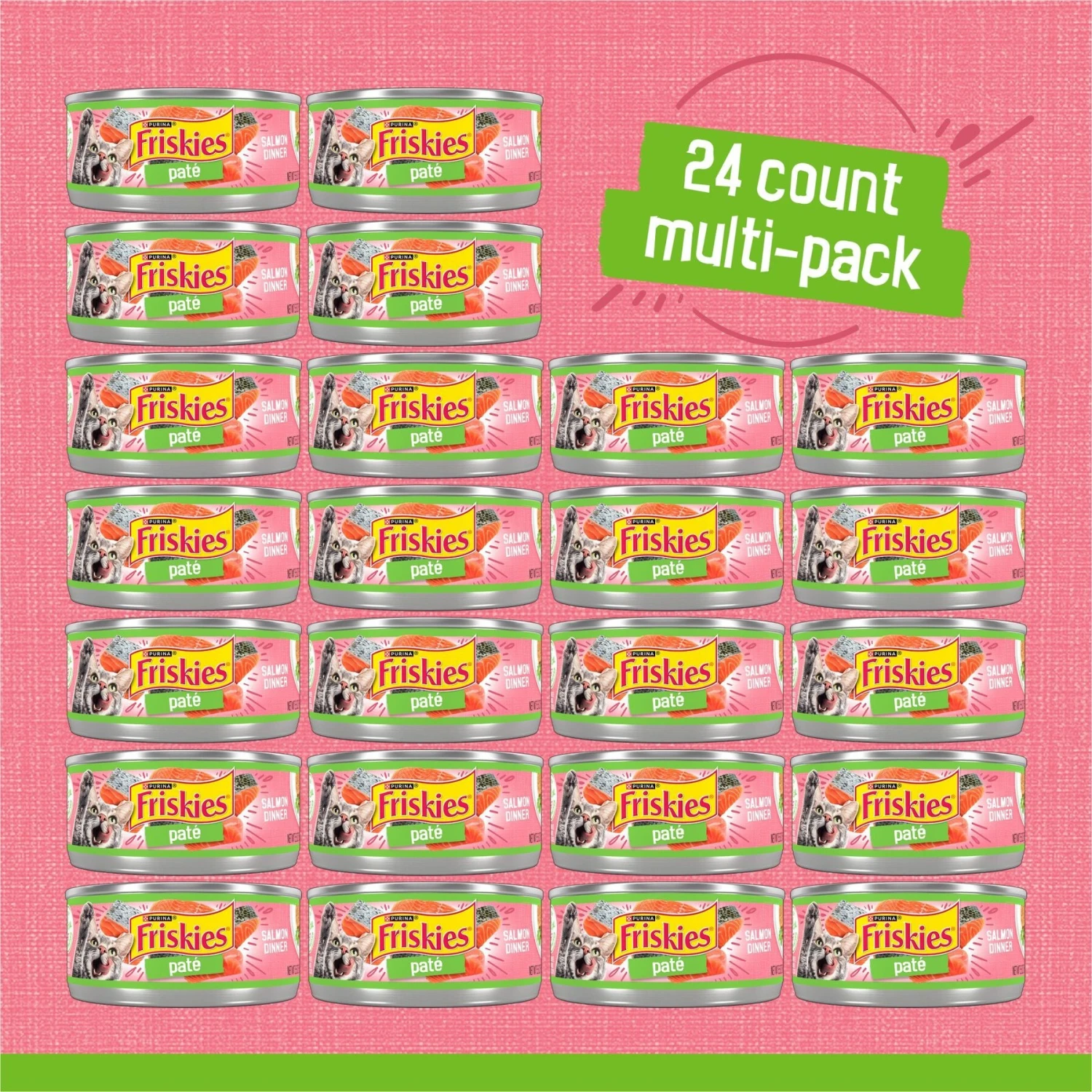 Friskies Pate Salmon Dinner Canned Cat Food 2 Friskies Pate Salmon Dinner Canned Cat Food - Image 2