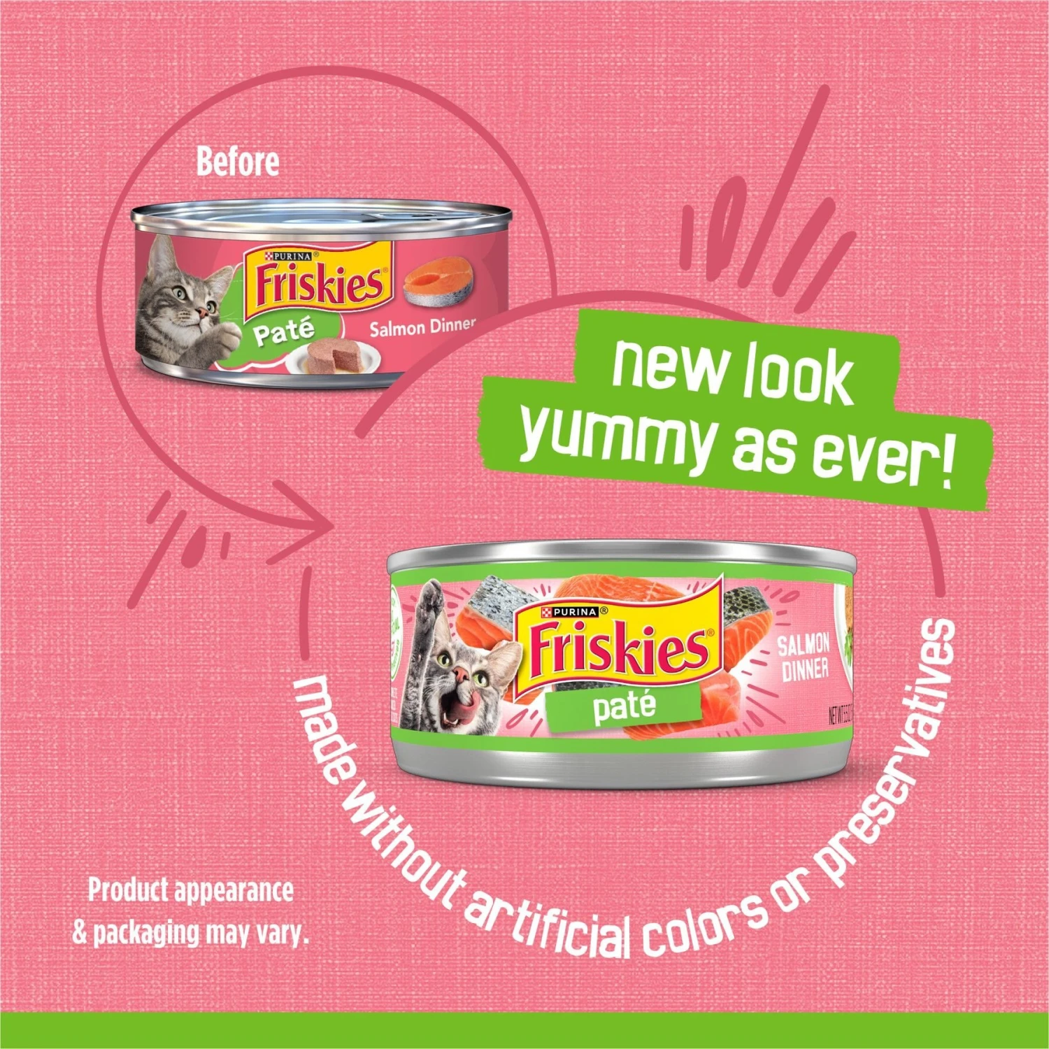 Friskies Pate Salmon Dinner Canned Cat Food 3 Friskies Pate Salmon Dinner Canned Cat Food - Image 3