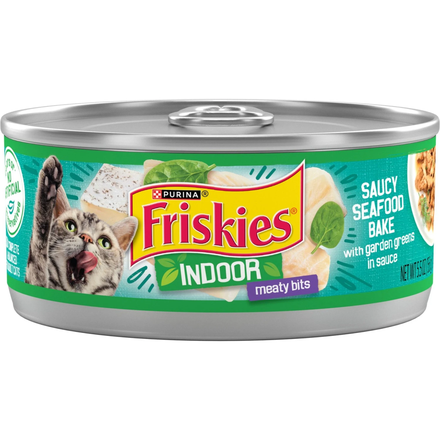 Friskies Indoor Saucy Seafood Bake Canned Cat Food 1 Friskies Indoor Saucy Seafood Bake Canned Cat Food