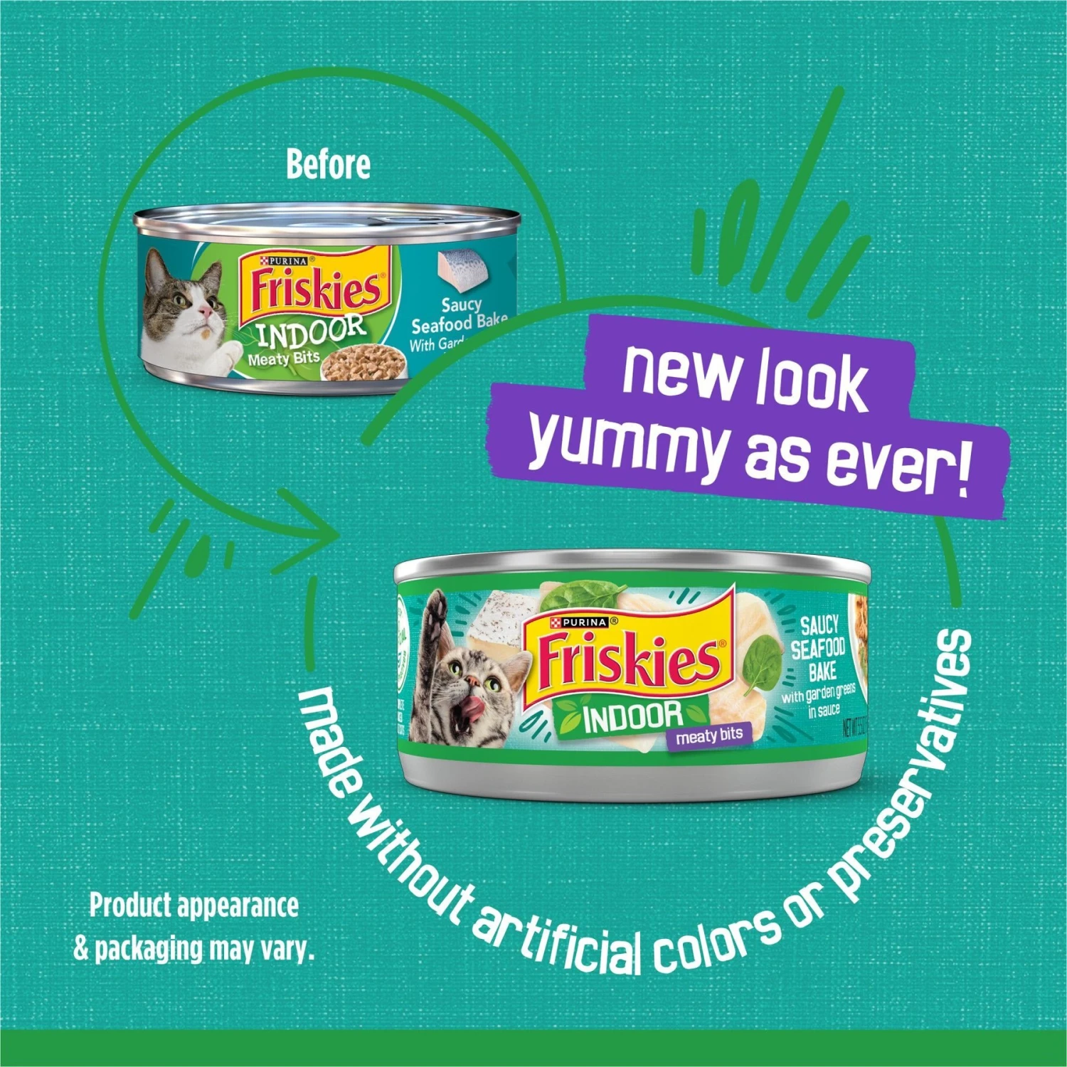 Friskies Indoor Saucy Seafood Bake Canned Cat Food 2 Friskies Indoor Saucy Seafood Bake Canned Cat Food - Image 2