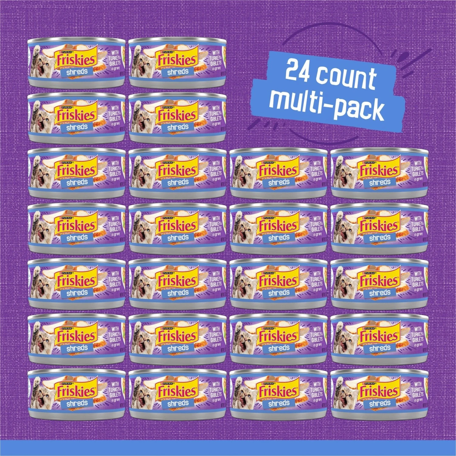 Friskies Savory Shreds With Turkey & Giblets In Gravy Canned Cat Food 3 Friskies Savory Shreds With Turkey & Giblets In Gravy Canned Cat Food - Image 3