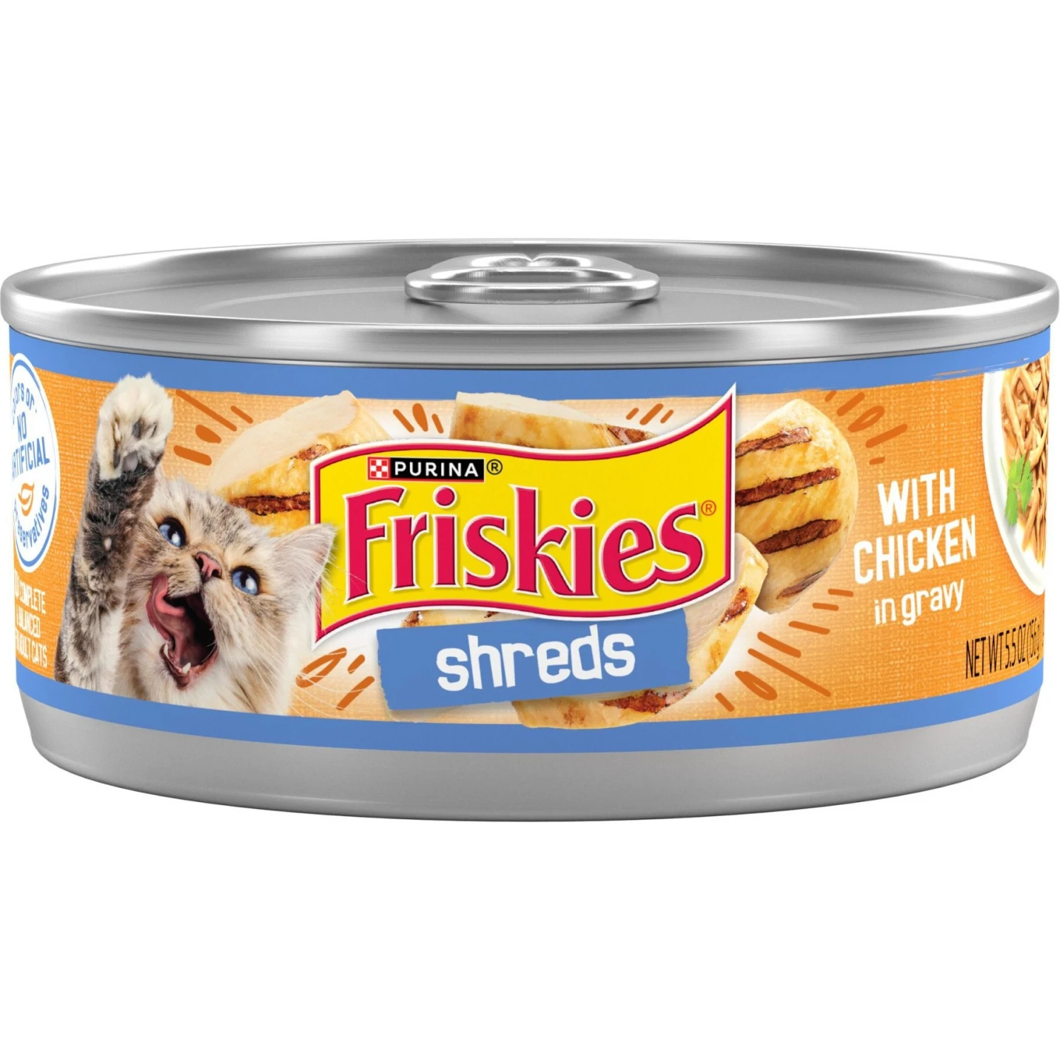 Friskies Savory Shreds With Chicken In Gravy Canned Cat Food 1 Friskies Savory Shreds With Chicken In Gravy Canned Cat Food