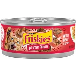Friskies Prime Filets With Beef In Gravy Canned Cat Food