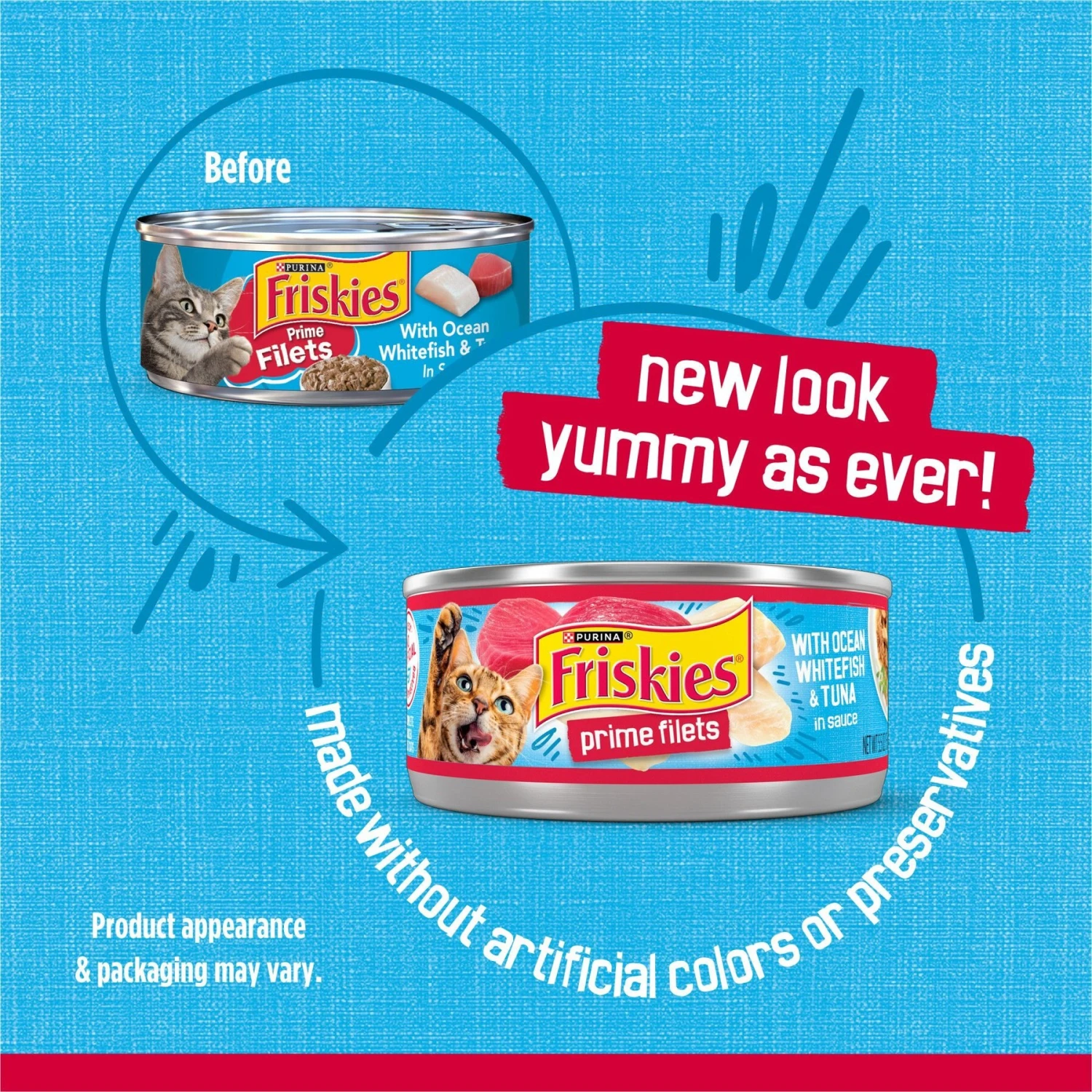 Friskies Prime Filets With Ocean Whitefish & Tuna In Sauce Canned Cat Food 2 Friskies Prime Filets With Ocean Whitefish & Tuna In Sauce Canned Cat Food - Image 2