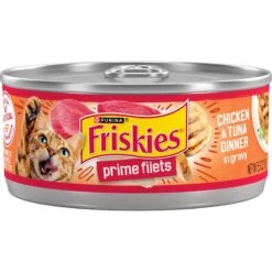 Friskies Prime Filets Chicken & Tuna Dinner In Gravy Canned Cat Food