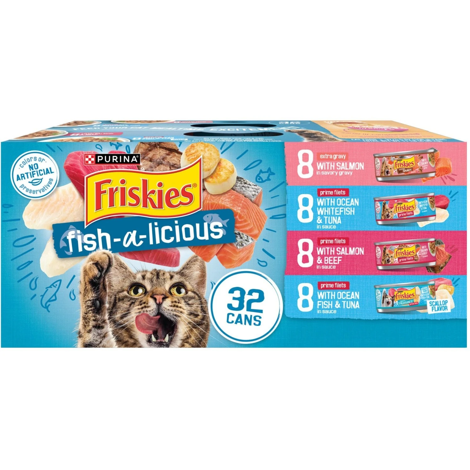 Friskies Fish-A-Licious Variety Pack Canned Cat Food 1 Friskies Fish-A-Licious Variety Pack Canned Cat Food