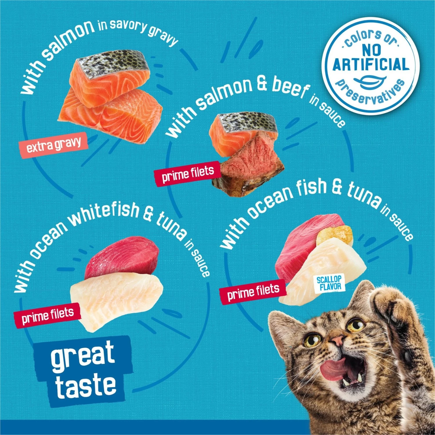 Friskies Fish-A-Licious Variety Pack Canned Cat Food 2 Friskies Fish-A-Licious Variety Pack Canned Cat Food - Image 2