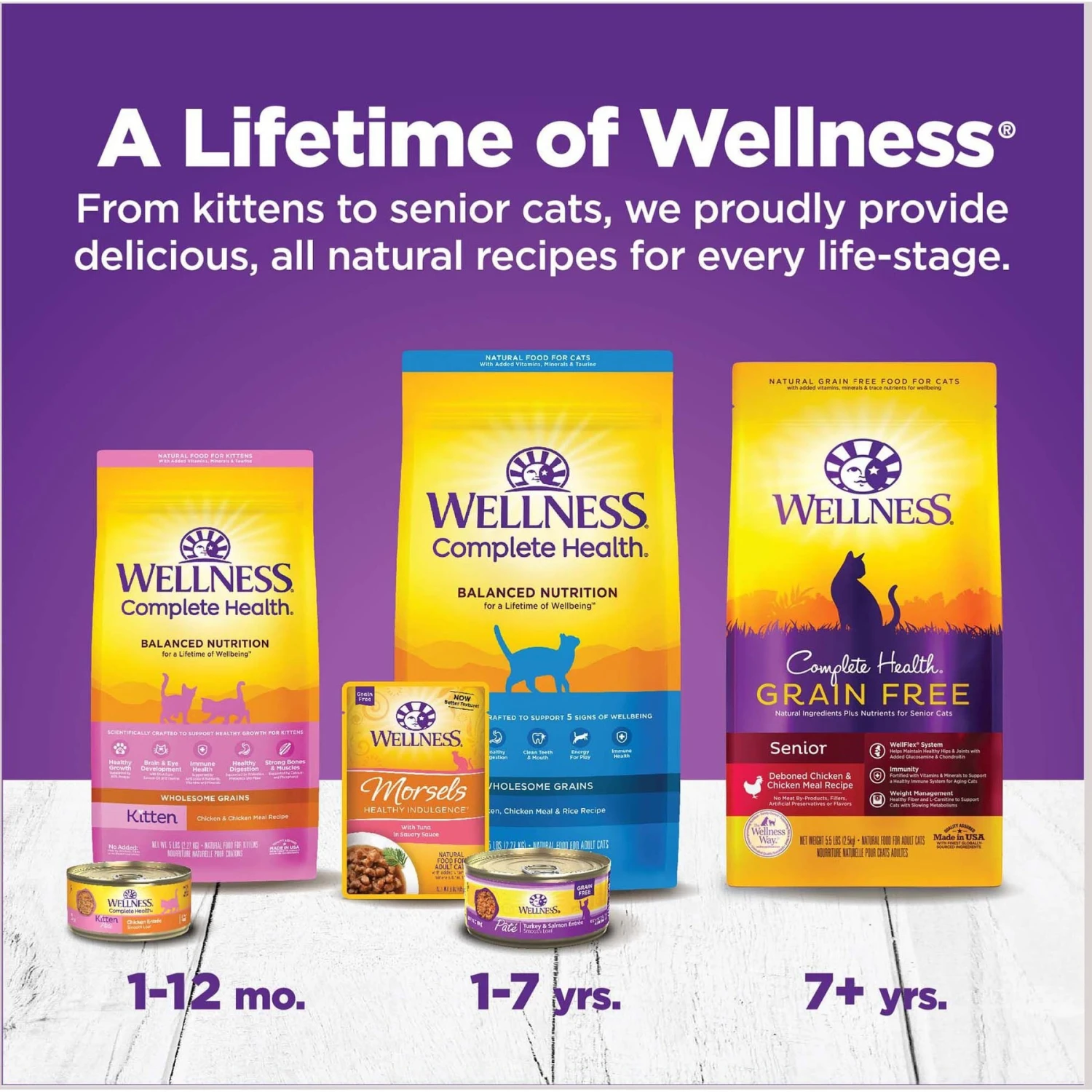Wellness Complete Health Poultry Favorites Variety Pack Grain-Free Wet Cat Food, 5.5-oz Can, Case Of 12 7 Wellness Complete Health Poultry Favorites Variety Pack Grain-Free Wet Cat Food, 5.5-oz Can, Case Of 12 - Image 7
