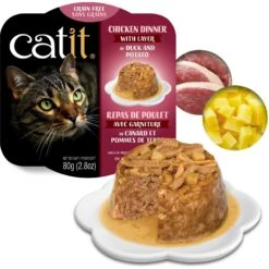 Catit Dinner Chicken With Duck & Potato Cat Wet Food, 2.8-oz Can -Wellness Sales 781758 PT2. AC SS1800 V1677077851