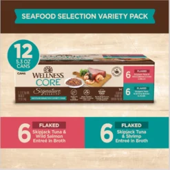 Wellness CORE Signature Select Flaked Sea Variety Pack Wet Cat -Wellness Sales 794838 PT4. AC SS1800 V1679069147