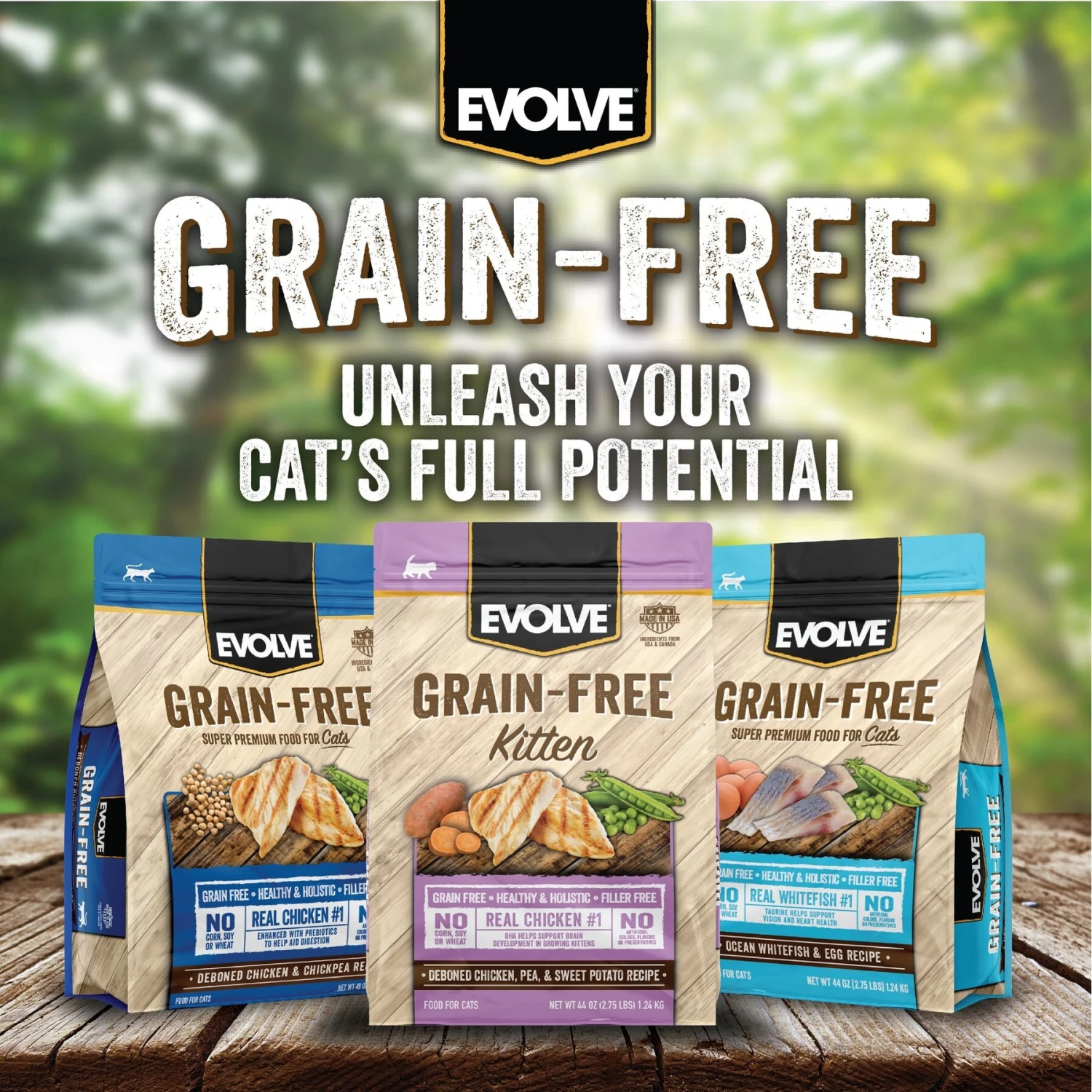 Evolve Chicken, Pea, & Sweet Potato Recipe Kitten Formula Grain-Free Dry Kitten Food 5 Evolve Chicken, Pea, & Sweet Potato Recipe Kitten Formula Grain-Free Dry Kitten Food - Image 5