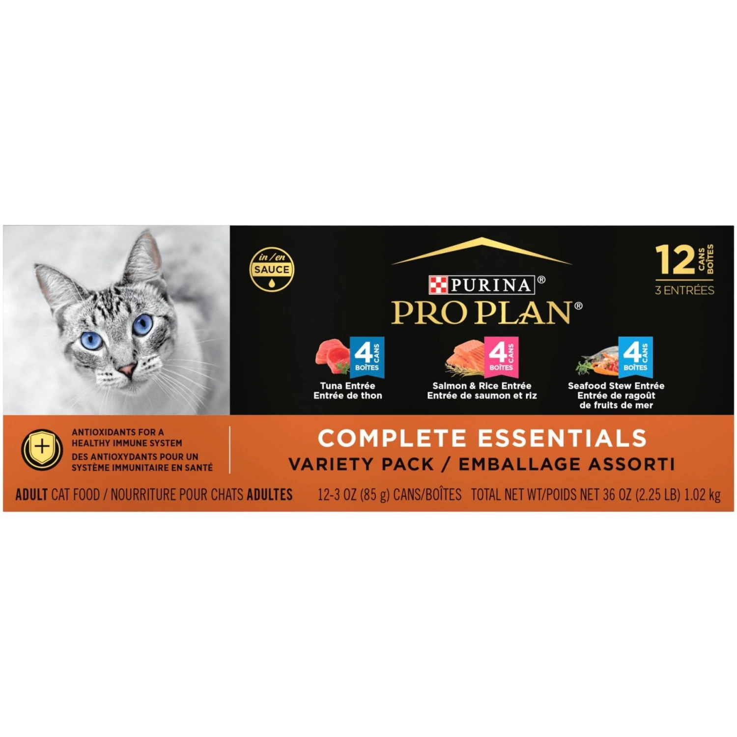 Purina Pro Plan Seafood Favorites Variety Pack Canned Cat Food 2 Purina Pro Plan Seafood Favorites Variety Pack Canned Cat Food - Image 2