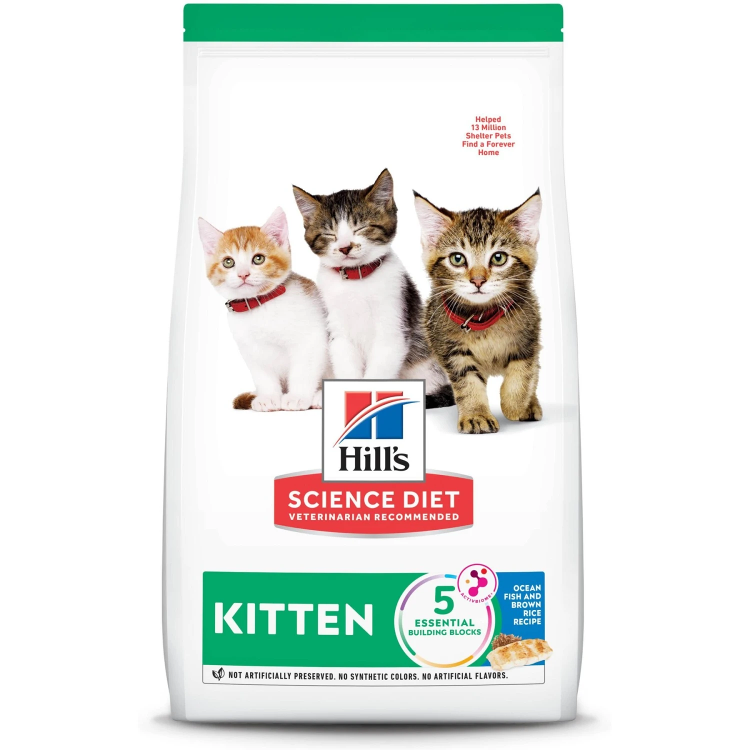 Hill's Science Diet Kitten Dry Ocean Fish & Brown Rice Recipe Dry Cat Food 1 Hill's Science Diet Kitten Dry Ocean Fish & Brown Rice Recipe Dry Cat Food