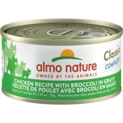 Almo Nature Classic Complete Premium Chicken Recipe With Broccoli In Gravy Grain-Free Wet Cat Food, 2.47-oz Can, Case Of 12