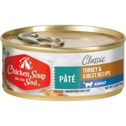 Chicken Soup For The Soul Turkey & Giblet Recipe Pate Wet Cat Food, 5.5-oz Can, Case Of 24