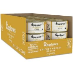 Applaws Chicken Breast In Gravy Limited Ingredient Canned Wet Cat Food, 2.47-oz Can, Case Of 24