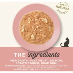 Applaws Tuna & Salmon In Gravy Limited Ingredient Canned Wet Cat Food, 2.47-oz Can, Case Of 24 -Wellness Sales 836294 PT2. AC SS1800 V1685462234