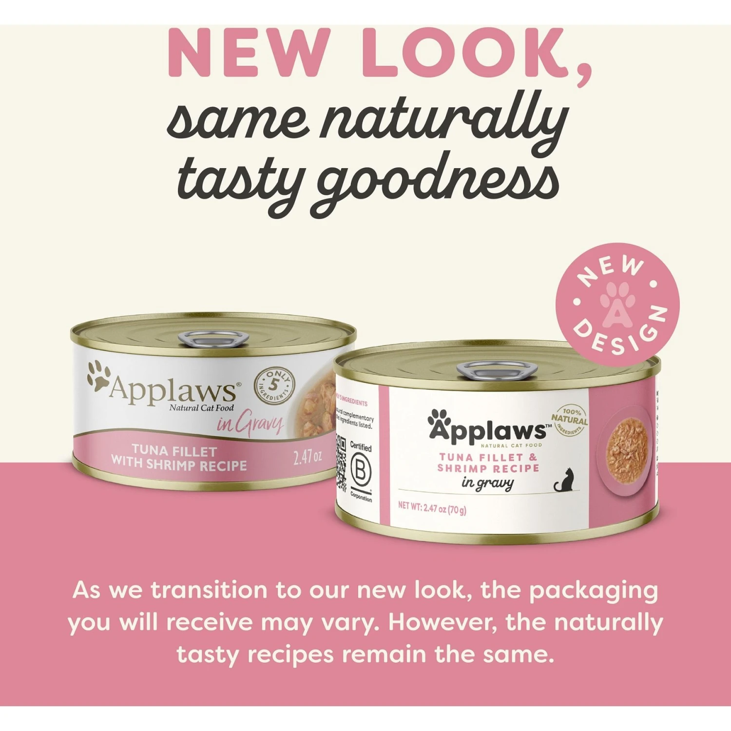 Applaws Tuna & Shrimp In Gravy Limited Ingredient Canned Wet Cat Food, 2.47-oz Can, Case Of 24 2 Applaws Tuna & Shrimp In Gravy Limited Ingredient Canned Wet Cat Food, 2.47-oz Can, Case Of 24 - Image 2