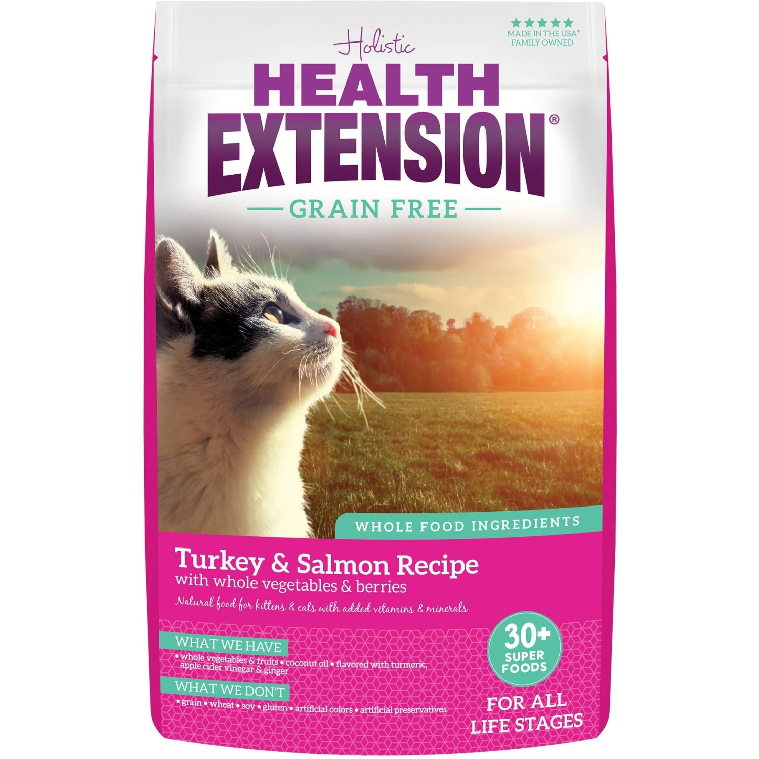Health Extension Grain-Free Turkey & Salmon Recipe Dry Cat Food 1 Health Extension Grain-Free Turkey & Salmon Recipe Dry Cat Food