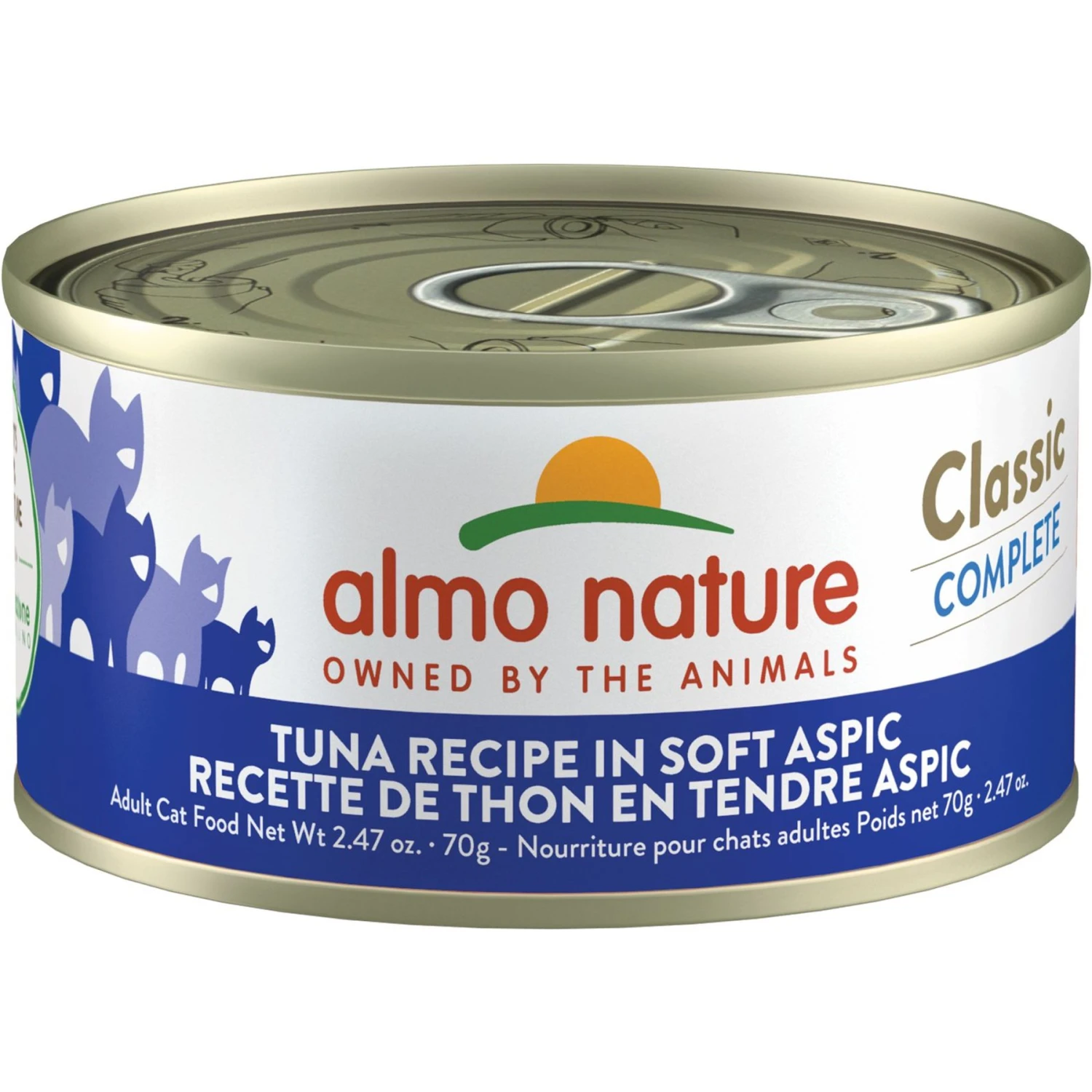 Almo Nature Classic Complete Premium Grain-Free Tuna Recipe In Soft Aspic Cat Food, 2.47-oz, Case Of 12 1 Almo Nature Classic Complete Premium Grain-Free Tuna Recipe In Soft Aspic Cat Food, 2.47-oz, Case Of 12