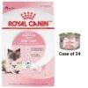 Royal Canin Feline Health Nutrition Mother & Babycat Dry Cat Food & Royal Canin Feline Health Nutrition Mother & Babycat Ultra Soft Mousse In Sauce Canned Cat Food