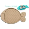 Loving Pets Bella Spill-Proof Fish Shaped Cat Placemat