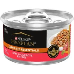 Purina Pro Plan Beef & Carrots Entree In Gravy Canned Cat Food