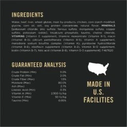 Purina Pro Plan Beef & Chicken Entree In Gravy Canned Cat Food -Wellness Sales 86285 PT4. AC SS1800 V1634248618