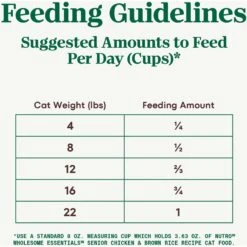 Nutro Wholesome Essentials Chicken & Brown Rice Recipe Senior Dry Cat Food -Wellness Sales 86792 PT6. AC SS1800 V1702666038