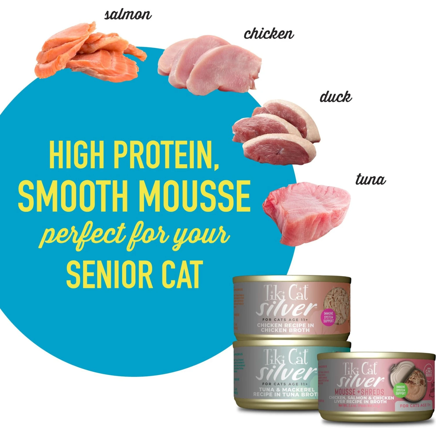 Tiki Cat Silver Variety Pack Grain-Free Wet Cat Food, 2.4-oz Can, Case Of 12 4 Tiki Cat Silver Variety Pack Grain-Free Wet Cat Food, 2.4-oz Can, Case Of 12 - Image 4