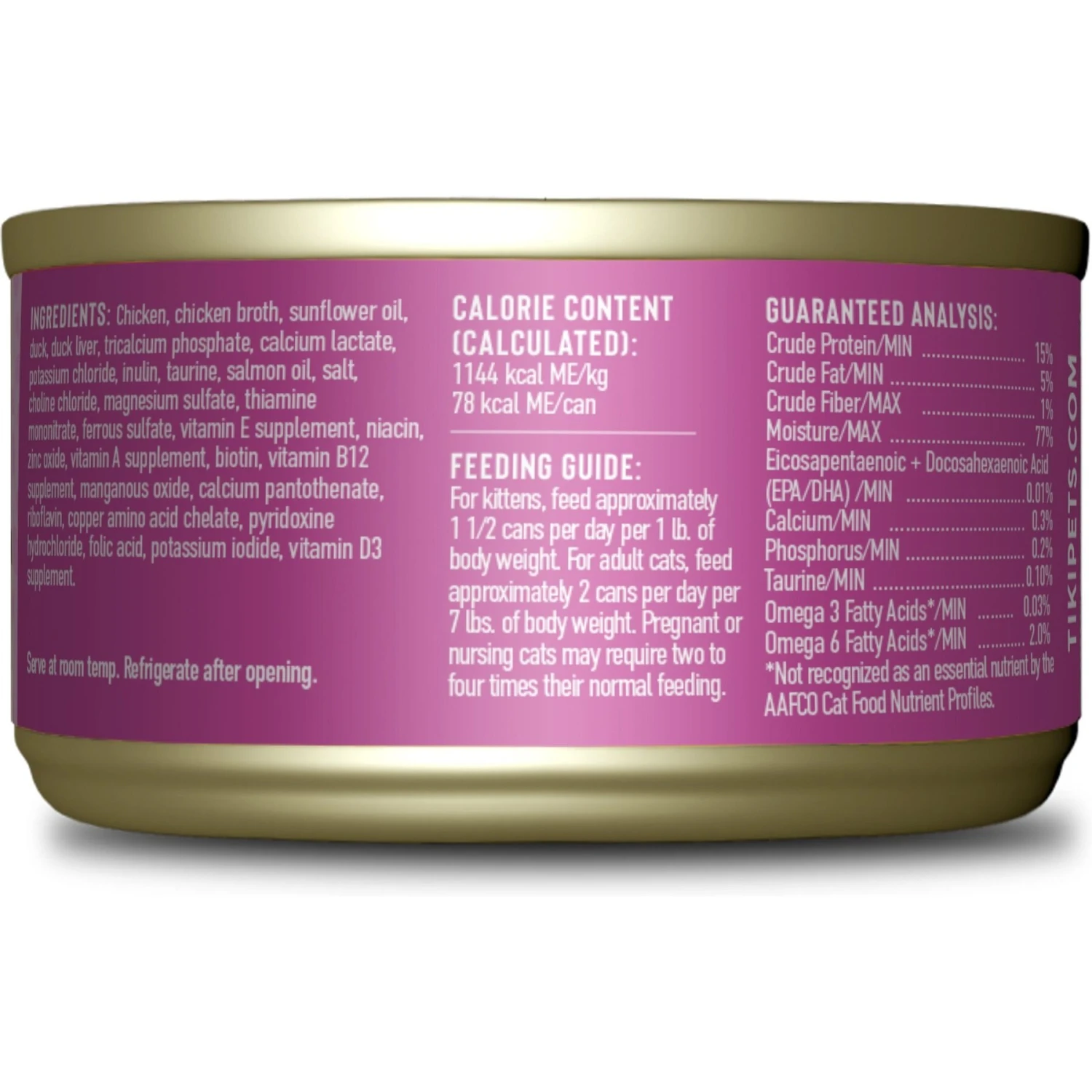 Tiki Cat Baby Chicken, Duck, & Duck Liver Shreds Grain-Free Wet Cat Food, 2.4-oz Can, Case Of 12 2 Tiki Cat Baby Chicken, Duck, & Duck Liver Shreds Grain-Free Wet Cat Food, 2.4-oz Can, Case Of 12 - Image 2