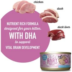 Tiki Cat Baby Chicken, Duck, & Duck Liver Shreds Grain-Free Wet Cat Food, 2.4-oz Can, Case Of 12 11 Tiki Cat Baby Chicken, Duck, & Duck Liver Shreds Grain-Free Wet Cat Food, 2.4-oz Can, Case Of 12 -Wellness Sales 883638 PT3. AC SS1800 V1690566668
