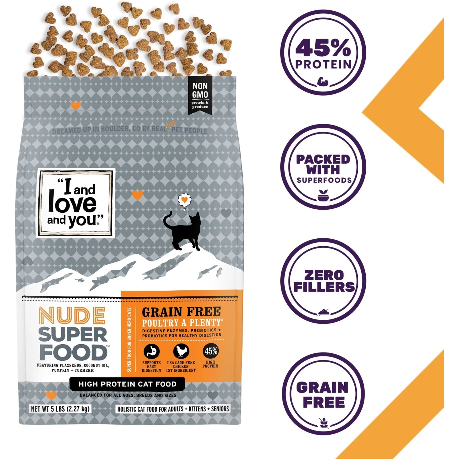 I And Love And You Nude Food Poultry A Plenty Grain-Free Dry Cat Food 2 I And Love And You Nude Food Poultry A Plenty Grain-Free Dry Cat Food - Image 2