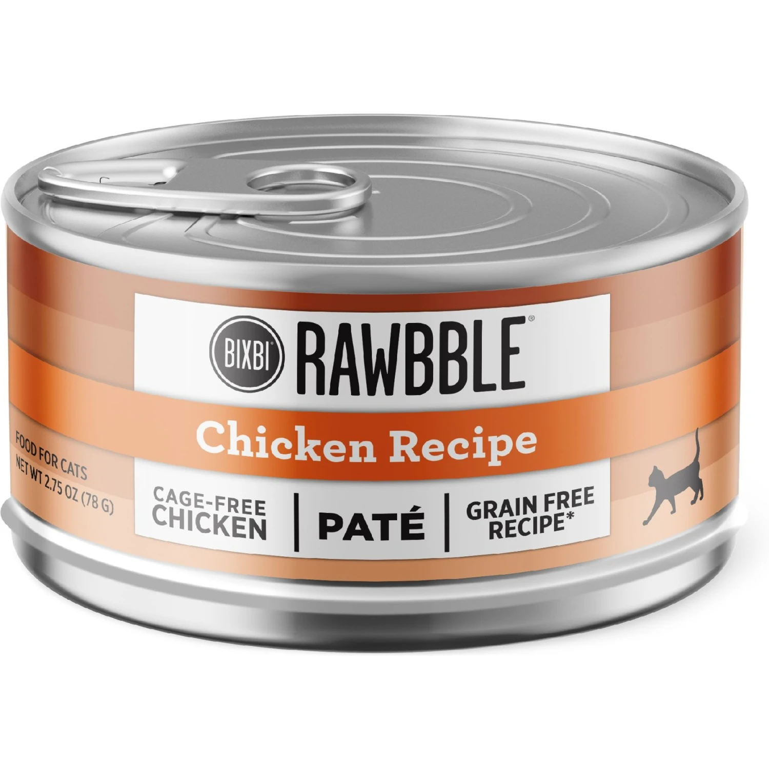 BIXBI Rawbble Chicken Pate Wet Food For Cats, 2.75-oz Can, Case Of 24 1 BIXBI Rawbble Chicken Pate Wet Food For Cats, 2.75-oz Can, Case Of 24