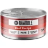 BIXBI Rawbble Beef Pate Wet Food For Cats, 5-oz Can, Case Of 24