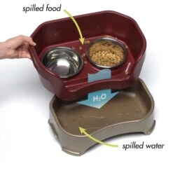 Neater Pets Neater Feeder Elevated Cat Bowls, Cranberry -Wellness Sales 89633 PT5. AC SS1800 V1631147200
