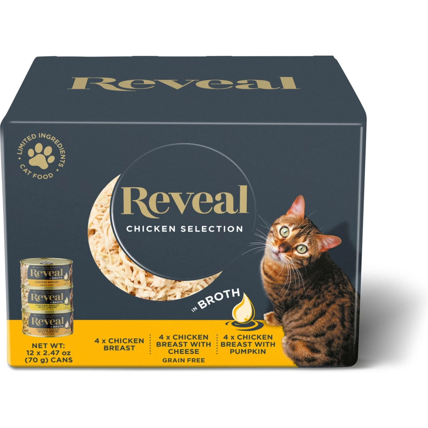 Reveal Natural Grain-Free Variety Of Chicken In Broth Flavored Wet Cat Food & Reveal Natural Grain-Free Variety Of Fish In Broth Flavored Wet Cat Food 2 Reveal Natural Grain-Free Variety Of Chicken In Broth Flavored Wet Cat Food & Reveal Natural Grain-Free Variety Of Fish In Broth Flavored Wet Cat Food - Image 2