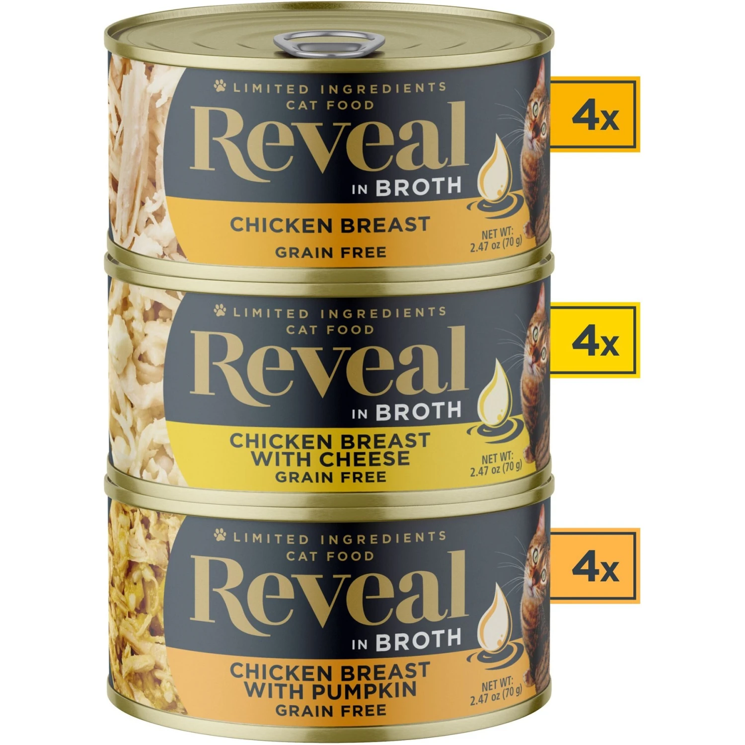 Reveal Natural Grain-Free Variety Of Chicken In Broth Flavored Wet Cat Food & Reveal Natural Grain-Free Variety Of Fish In Broth Flavored Wet Cat Food 4 Reveal Natural Grain-Free Variety Of Chicken In Broth Flavored Wet Cat Food & Reveal Natural Grain-Free Variety Of Fish In Broth Flavored Wet Cat Food - Image 4