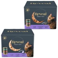 Reveal Natural Grain-Free Variety Of Fish & Chicken In Gravy Flavored Wet Cat Food & Reveal Natural Grain-Free Variety Fish & Chicken In Broth Flavored Wet Cat Food