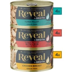 Reveal Natural Grain-Free Variety Of Fish & Chicken In Gravy Flavored Wet Cat Food & Reveal Natural Grain-Free Variety Fish & Chicken In Broth Flavored Wet Cat Food -Wellness Sales 906822 PT7. AC SS1800 V1687957491